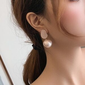 Statement Earrings - Peach