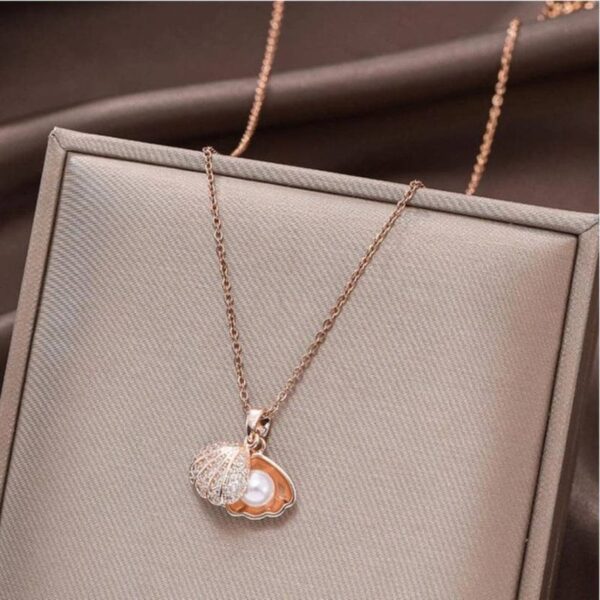 Casca's Shell Anti-tarnish Chain - Rose Gold