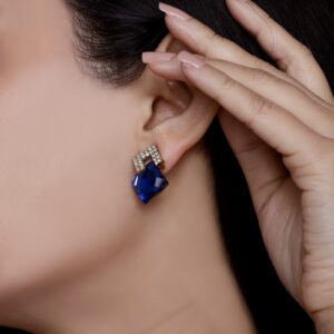 Casca's Blue Stone Earrings