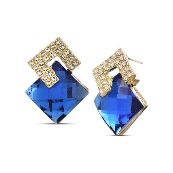 Casca's Blue Stone Earrings - Image 4