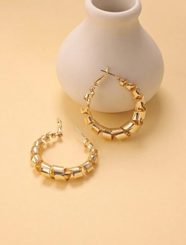 Casca's Golden Swirl Hoops - Image 2