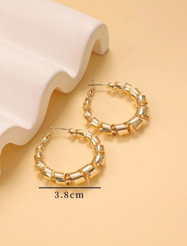 Casca's Golden Swirl Hoops - Image 3