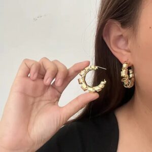 Casca's Golden Swirl Hoops