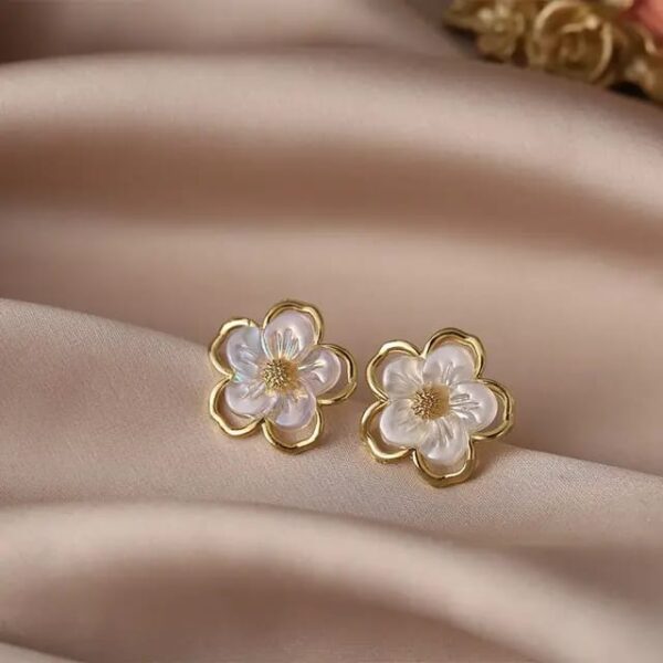 Casca's Floral Petal Earrings - Image 3