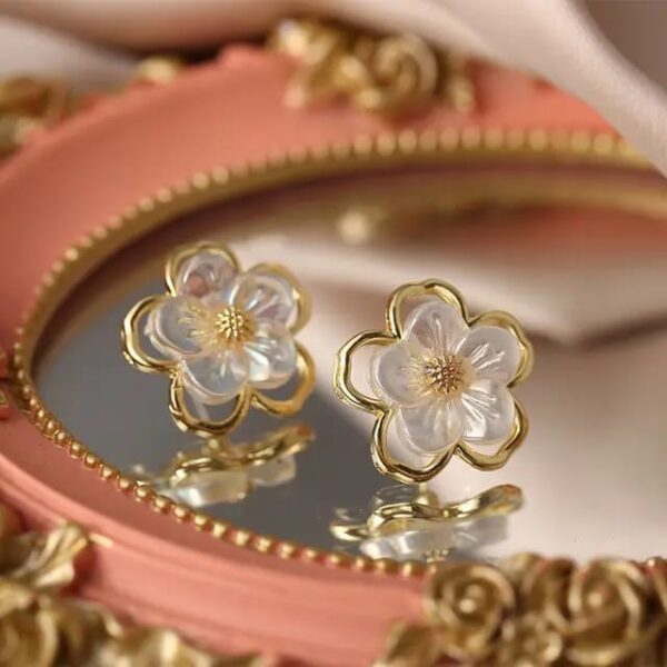 Casca's Floral Petal Earrings - Image 4