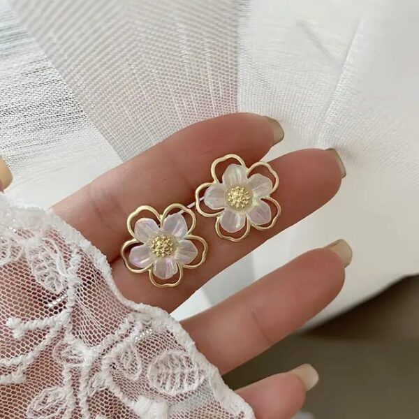Casca's Floral Petal Earrings - Image 5