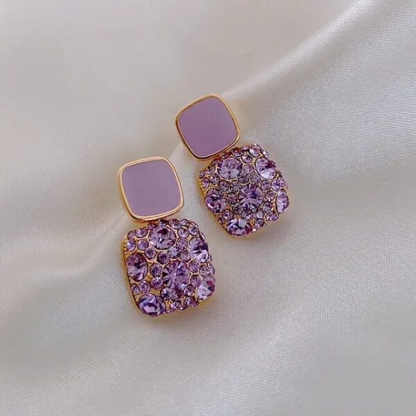 Casca's Traditional Earrings - Purple - Image 3
