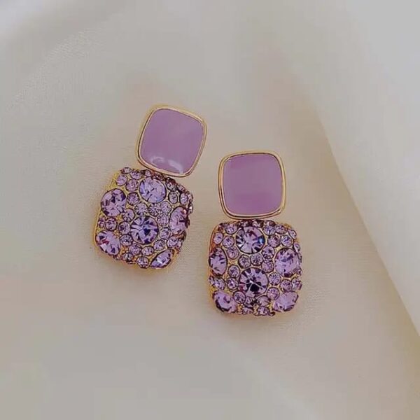 Casca's Traditional Earrings - Purple - Image 2