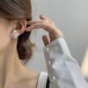 Casca's Pearl Flower Studs - Ivory - Image 2