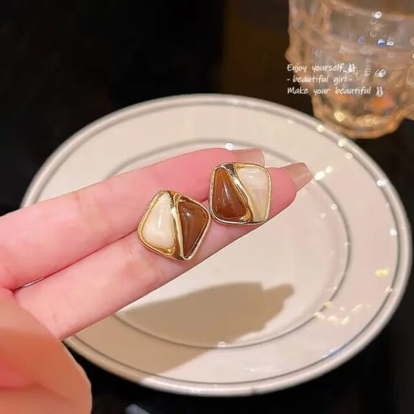 Casca's Crystal Brown Earrings - Image 5